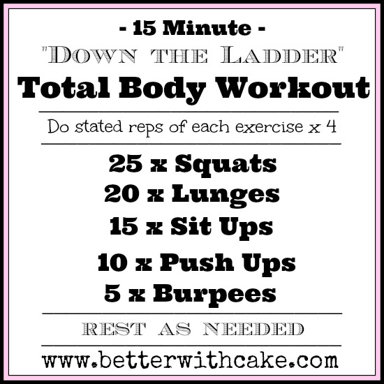 15 Minute Total Body HIIT Workout - www.betterwithcake.com