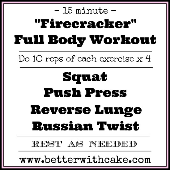 15 minute full body workout - www.betterwithcake.com