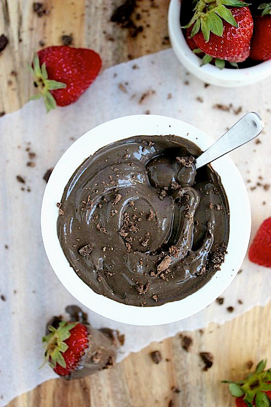 Healthy, Protein Packed Brownie Batter Dip - www.betterwithcake.com #MadeWithChobani