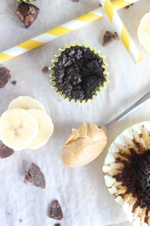 Flourless Double Chocolate Banana Mini Muffins