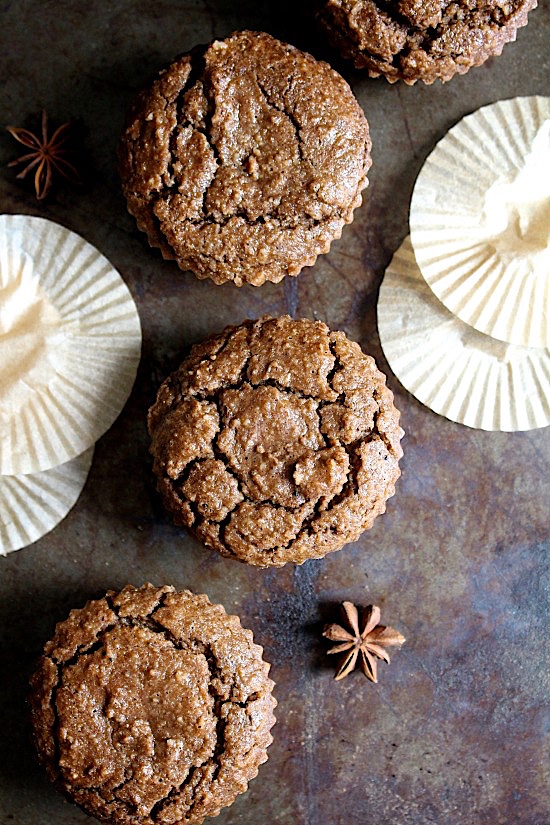 Best ever {Paleo - Gluten Free} Gingerbread Muffins - Dairy Free - Refined Sugar Free - Low Carb - Vegan - Keto - Paleo - www.betterwithcake.com
