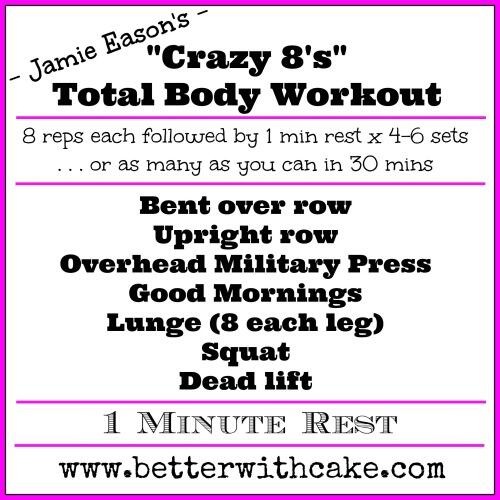 Fit Friday Fun - Jamie Eason's Crazy 8 total body workout