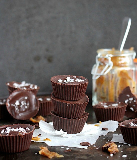 Chocolate Caramel Fudge Cups {Paleo & Vegan}