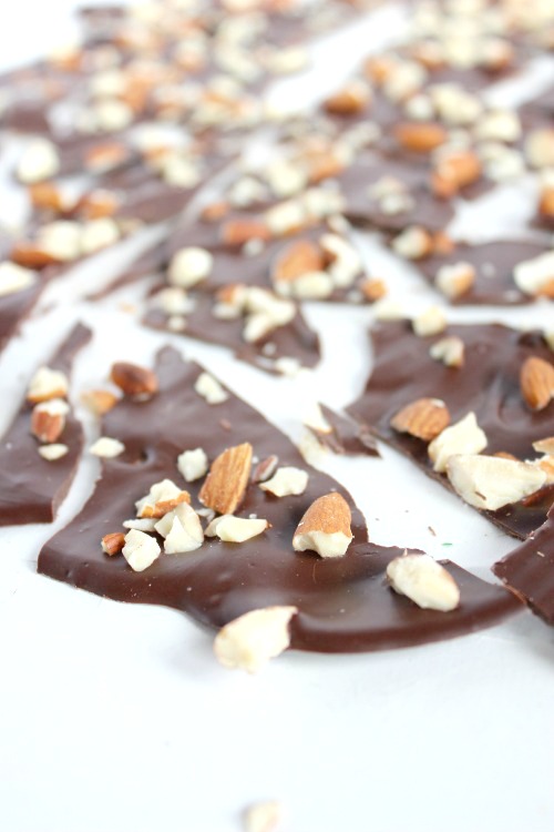 Dark Chocolate and Toasted Almond Bark