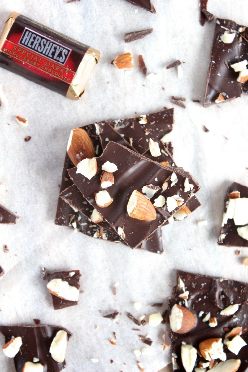 Dark Chocolate and Toasted Almond Bark