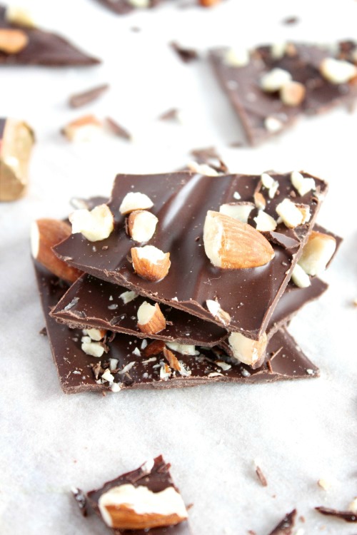 Dark Chocolate and Toasted Almond Bark