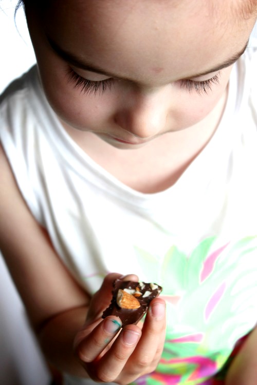 Dark Chocolate and Toasted Almond Bark