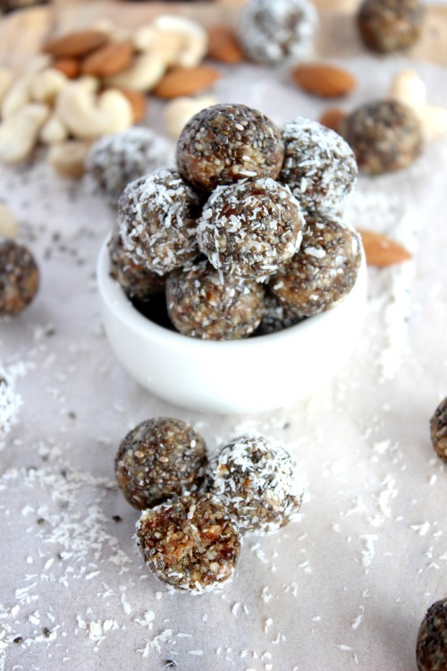 Date, Chia and Coconut Energy Bites