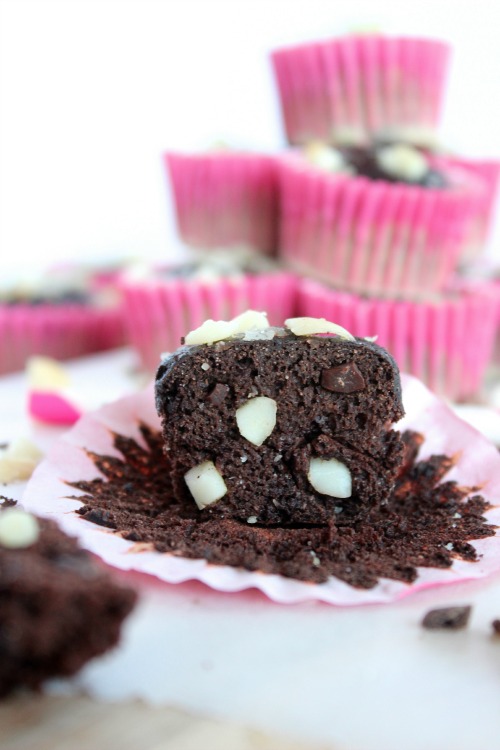 Double Chocolate Macadamia Mini Muffins {Low Carb, Grain Free & Paleo Friendly}