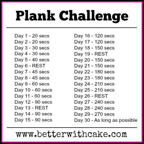 30 day Plank Challenge