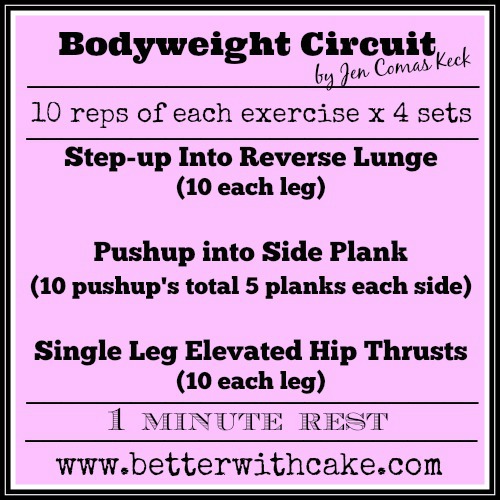 Fit Friday Fun - Total Body Bodyweight Complex