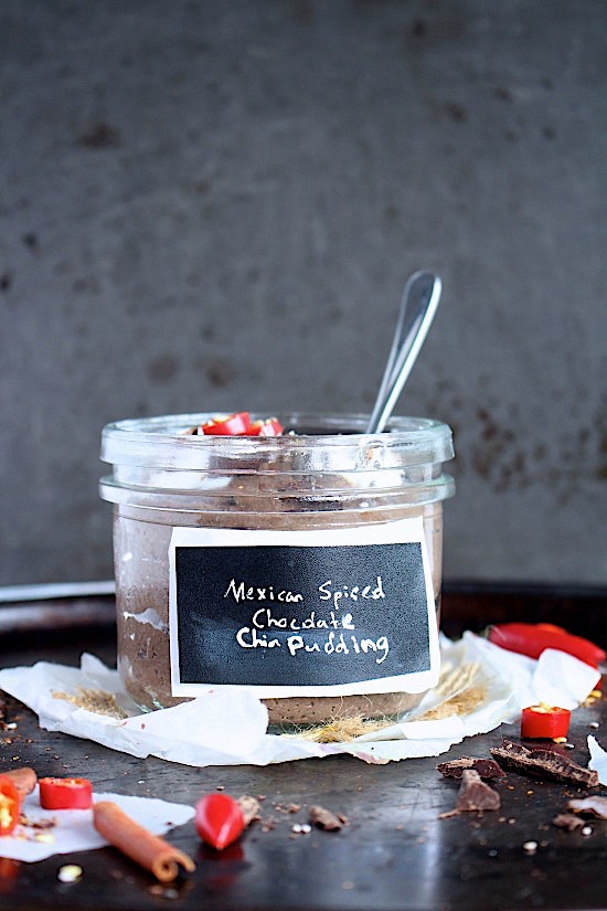 Mexican Spiced Chocolate Chia Pudding {Vegan - Sugar Free - Low Carb - Gluten Free - Dairy Free - Keto - Paleo} - www.betterwithcake.com