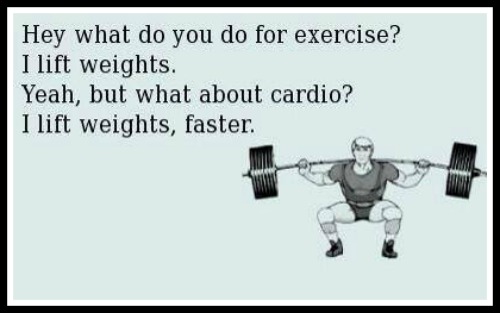 What do you do for cardio? Lift Weights Faster - www.betterwithcake.com