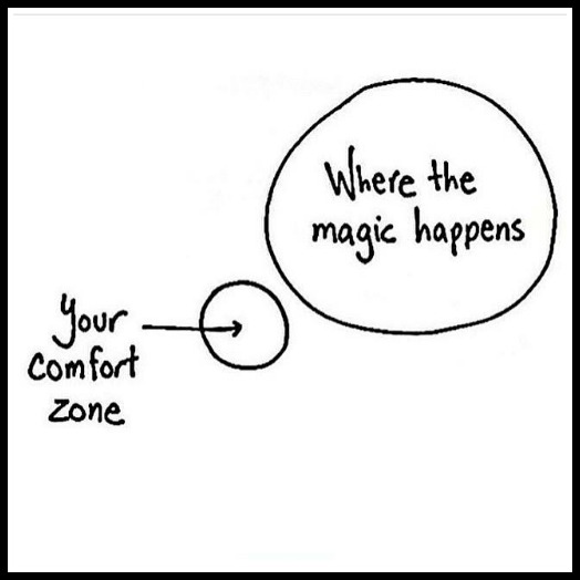 Magic Happens outside your comfort zone - www.betterwithcake.com