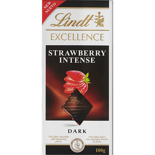 Lindt Excellence Strawberry Intense Dark Chocolate