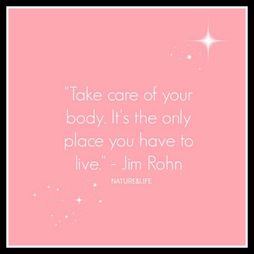 Take care f your body, it's the only place you have t o live. Jim Rohn - www.betterwithcake.com