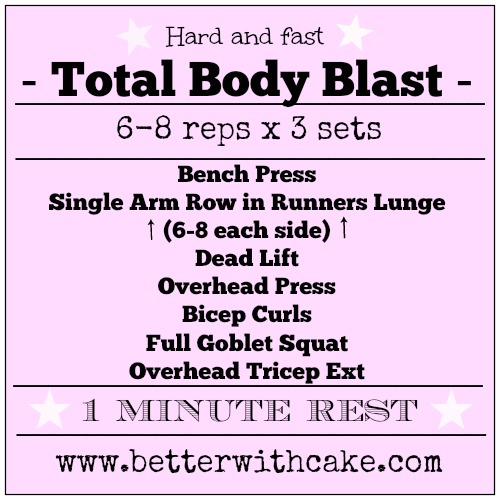 Fit Friday Fun – Lower Body HIIT – Better with Cake