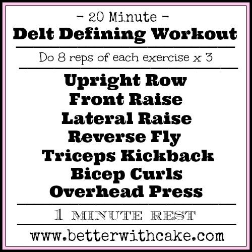 20 minute delt defining workout - www.betterwithcake.com