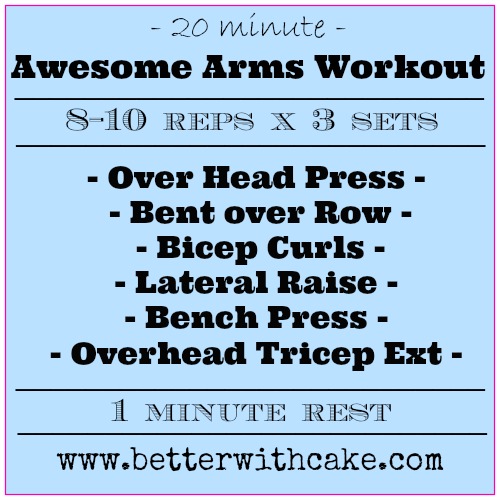 Fit Friday Fun – The Friday Five and a 20 min Awesome Arms Workout
