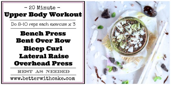 {NEW} 20 Minute Upper Body Workout & A Matcha Mint Slice Smoothie