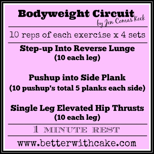 Fit Friday Fun – 21-11-14 + A Bodyweight Workout by Jen Comas Keck