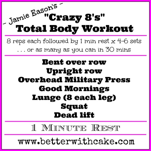 Fit Friday Fun – Jamie Eason’s Crazy 8’s Total Body Workout