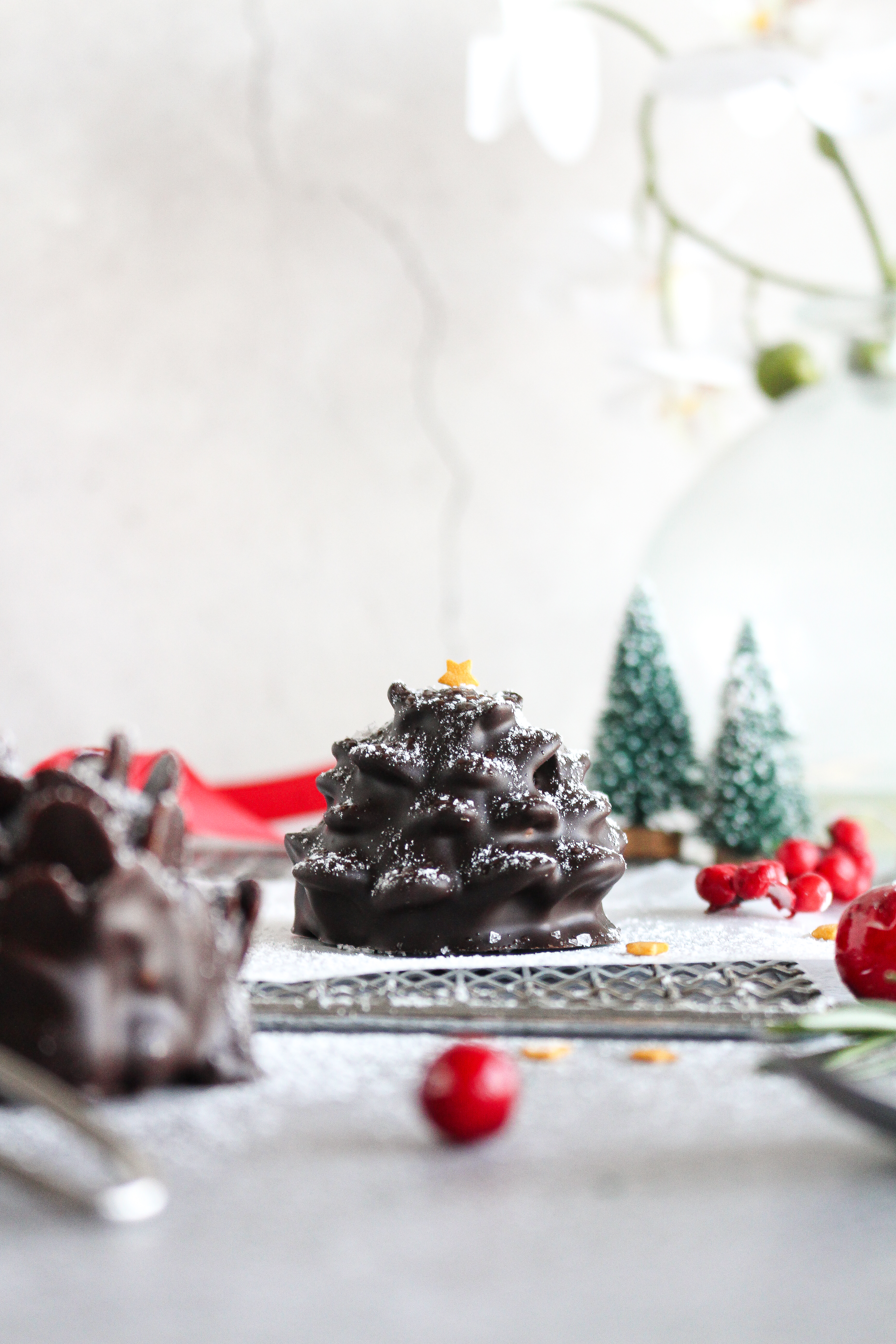 Choc Fudge Christmas Tree Truffles