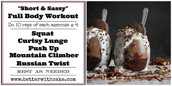 Spiced Maple Pecan Mocha Latte & 15 Minute {No Equipment} Full Body Workout