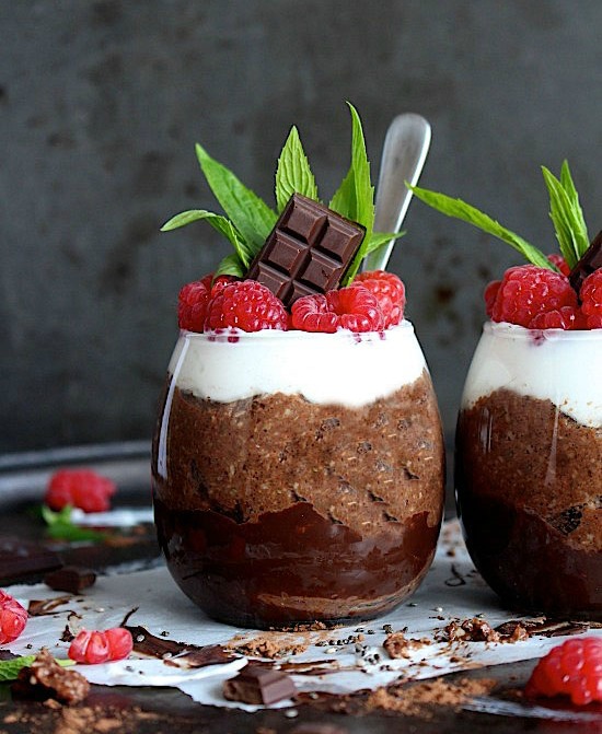 Brownie Batter Overnight {Oat-less} Oats – Low Carb – Keto – Gluten Free – Dairy Free – Refined Sugar Free – Vegan