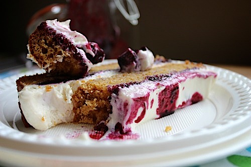 Brown Sugar Shortcake with Roasted Blueberries and Whipped Vanilla ...