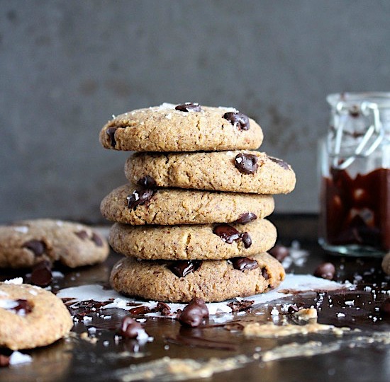 Soft Baked Choc Chip Almond Butter Cookies