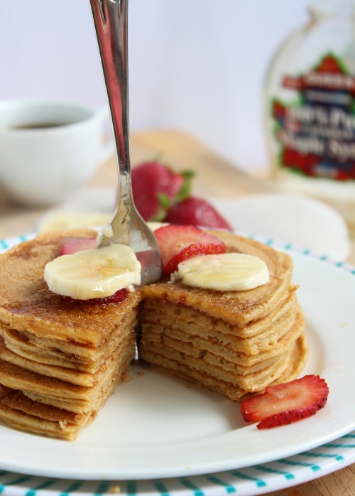 Vanilla Spiked Protein Pancakes – Better with Cake