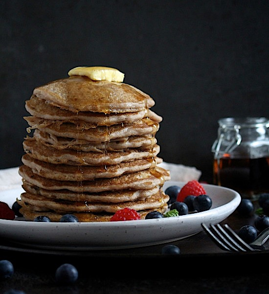 {Low Carb – Gluten Free} Fluffy Vanilla Pancakes for Two or just you xo