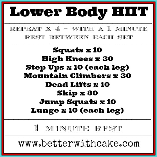 Fit Friday Fun – Lower Body HIIT