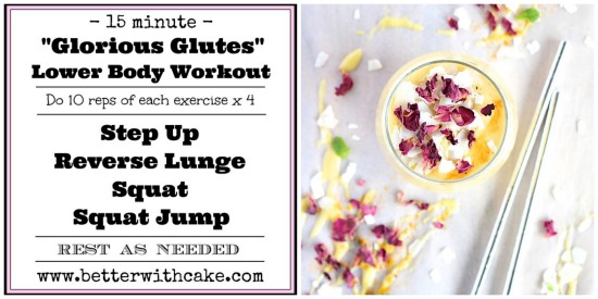 Mellow Yellow {Peach & Mango} Smoothie & A 15 Minute Glute Workout