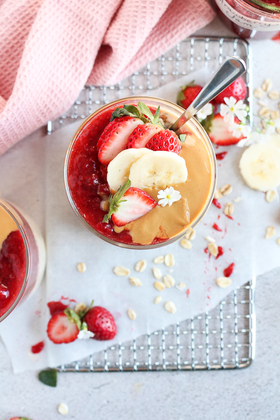 PB&J Overnight Oats