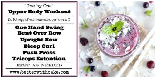 The “One by One” – Upper Body Workout & A Purple Powerhouse Smoothie Recipe