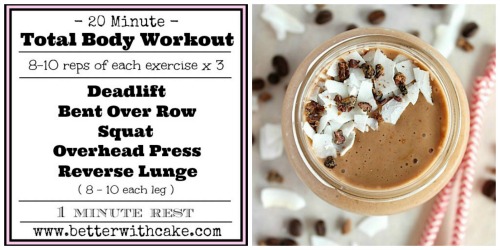 Fit Friday Fun – A {NEW} Total Body Workout + A Bonus Coconut Mocha Smoothie Recipe