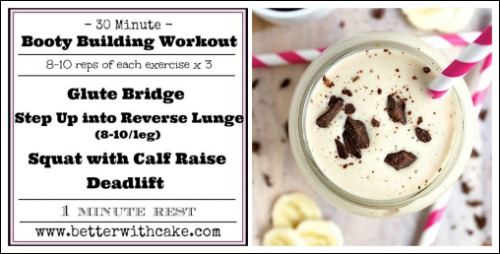 Fit Friday Fun – A 30 Minute Booty Building Workout + A Bonus Iced Coconut Latte Recipe