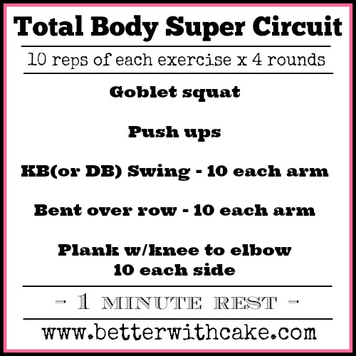 Fit Friday Fun – 07-11-14 – The Total Body Super Circuit