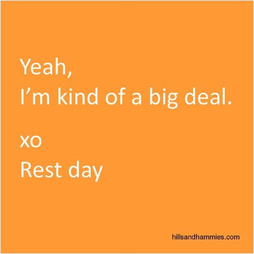 Fit Friday Fun – The importance of rest and a little review