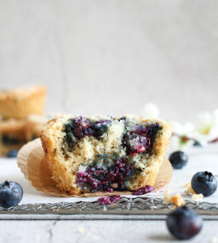 Blueberry Crumble Coffee Cake Muffins